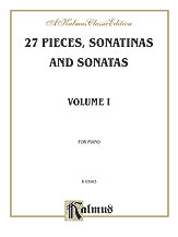 27 Sonatinas and Pieces Vol 1 piano sheet music cover